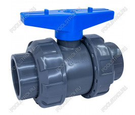 Кран шаровый d75 (уплотнение TPV, остальное EPDM) с муфтовым окончанием AQUAVIVA Кран шаровый d75 (уплотнение TPV, остальное EPDM) с муфтовым окончанием AQUAVIVA