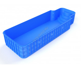 Полипропиленовый бассейн Сальвадор max. 10х3.5х1.5. римская r. скиммерный. стандарт. 5 мм Полипропиленовый бассейн Сальвадор max. 10х3.5х1.5. римская r. скиммерный. стандарт. 5 мм