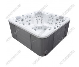 Гидромассажный бассейн IQUE Dreamline-II 2200-II-DD-BPM (WiFi+MICROSILK) (220х220х96 см), Brushedwalnut