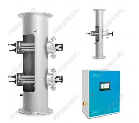 Ультрафиолетовая установка LIfetech TOP 88м3, DN150, 2kw, 18000h, Ручная очистка