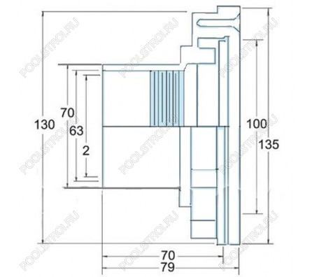 Форсунка заборная Hayward 3319 2